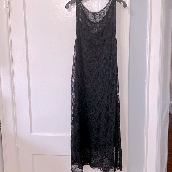 Eileen Fisher Silk Lace Crochet MIdi Dress — Size XL - Picture 2 of 2